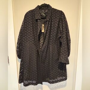 Rachel Comey Black Eyelet Jacket